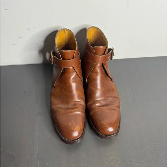 Polo Ralph Lauren Ankle Boots Men’s size 10D Brown Leather - Picture 4 of 9
